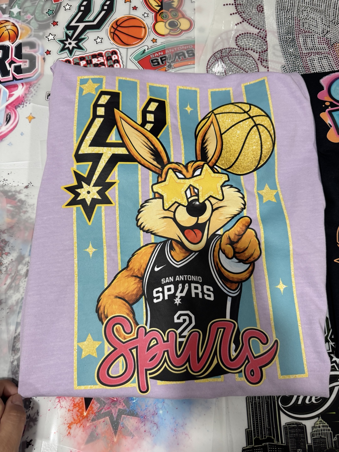 Spurs mascot custom shirt