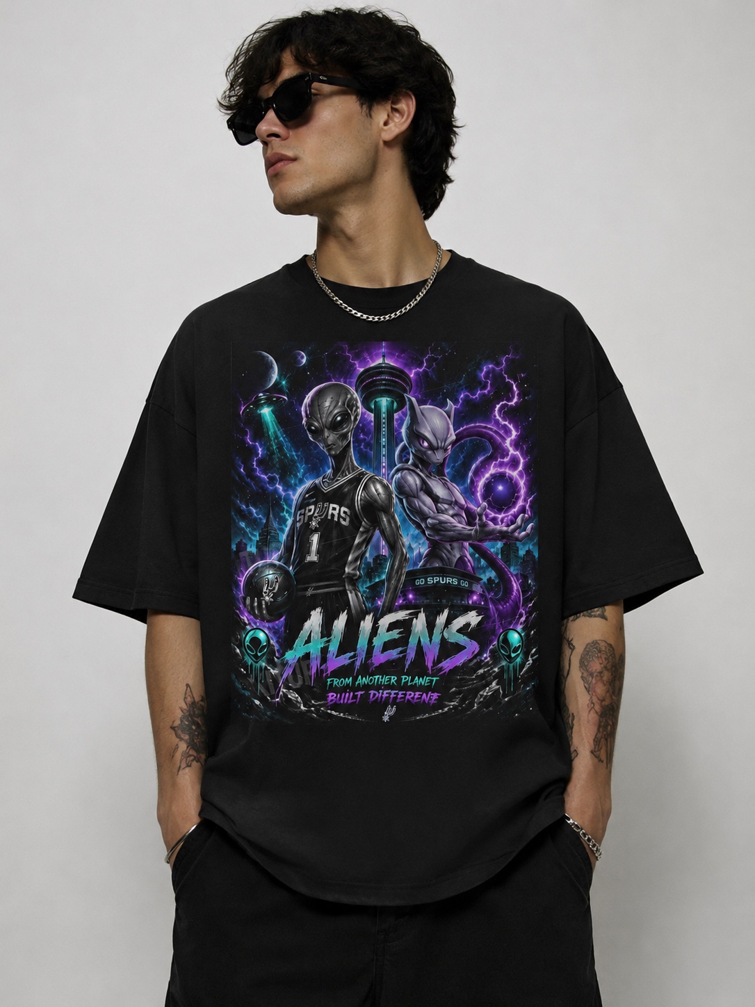 Alien Spurs concept custom shirt