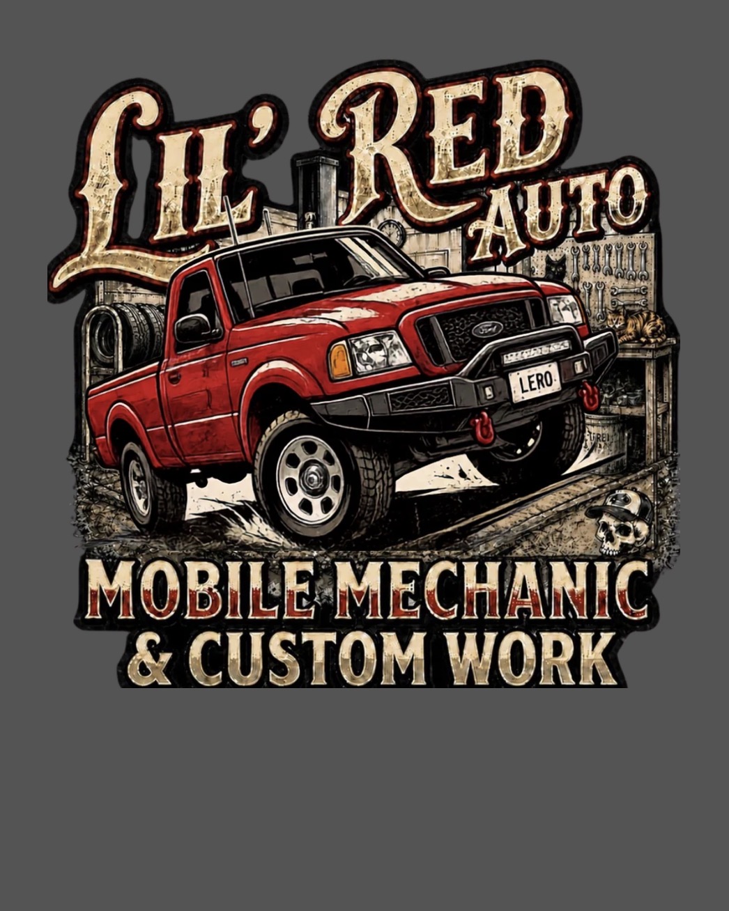 Mobile mechanic custom graphic